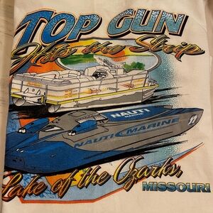 Lake of the Ozarks, Top Gun Hits the Strip T-Shirt, Medium